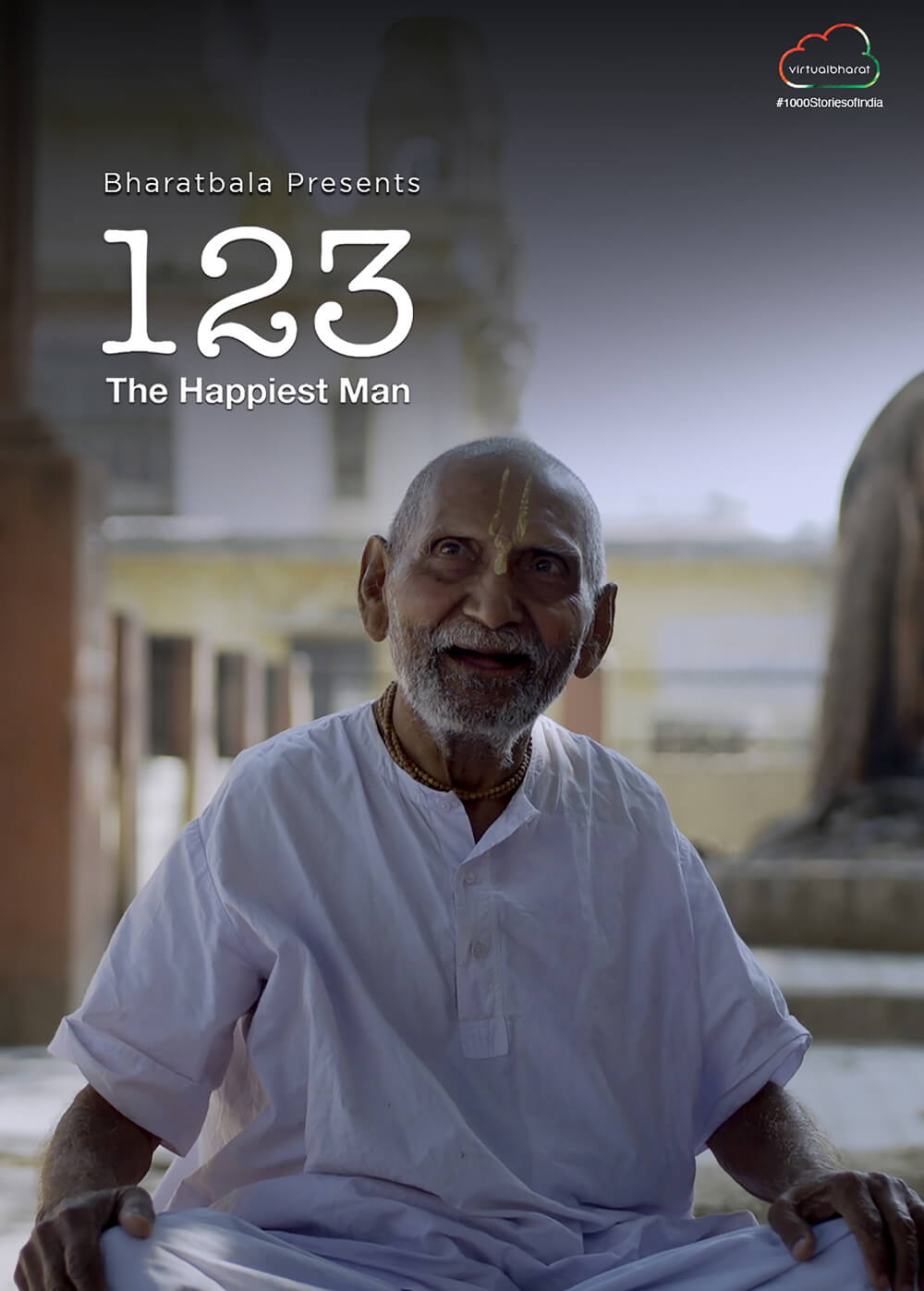 123 The Happiest Man Short Film Poster By Virtual Bharat